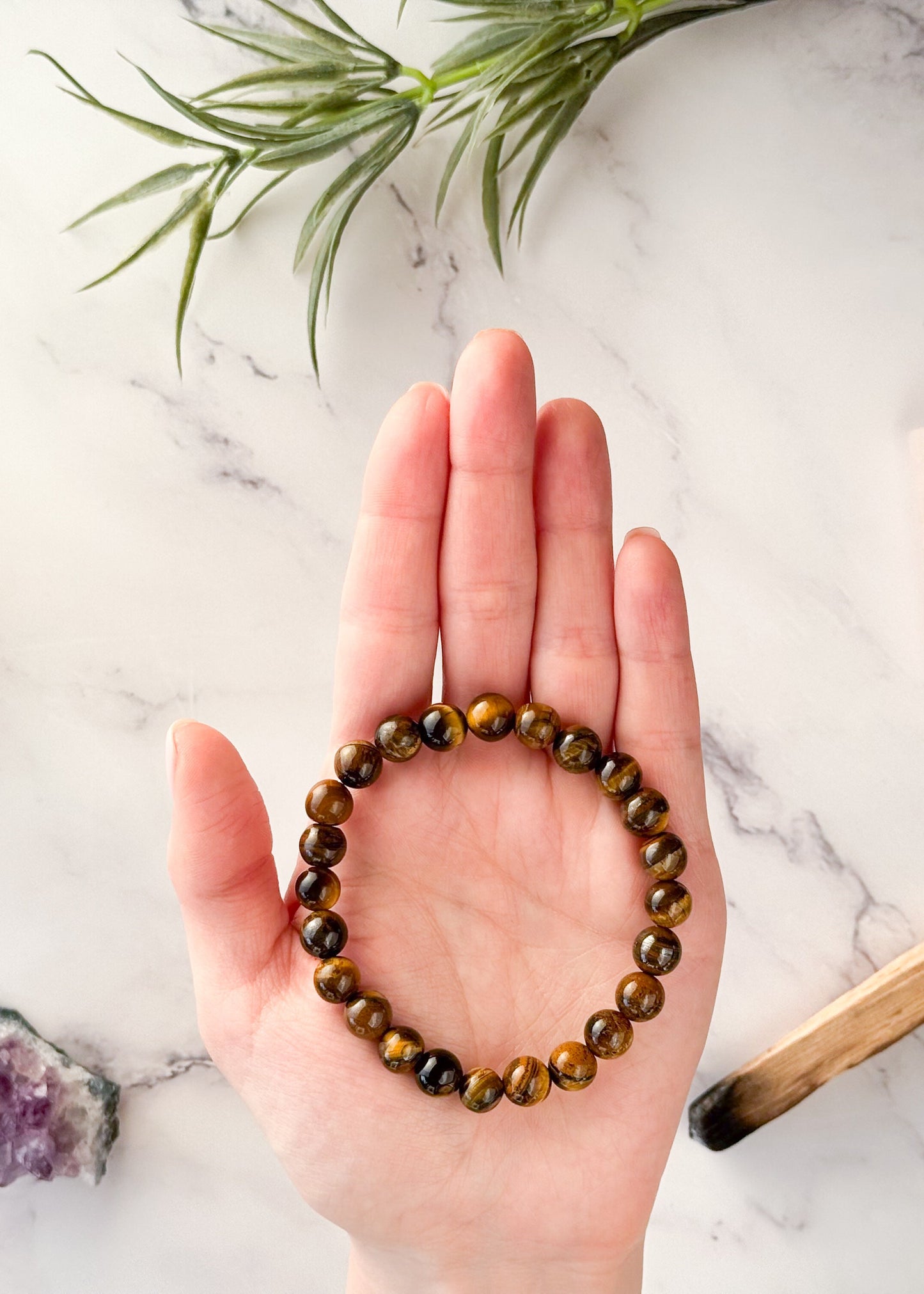 Pulsera de Ojo de Tigre Natural