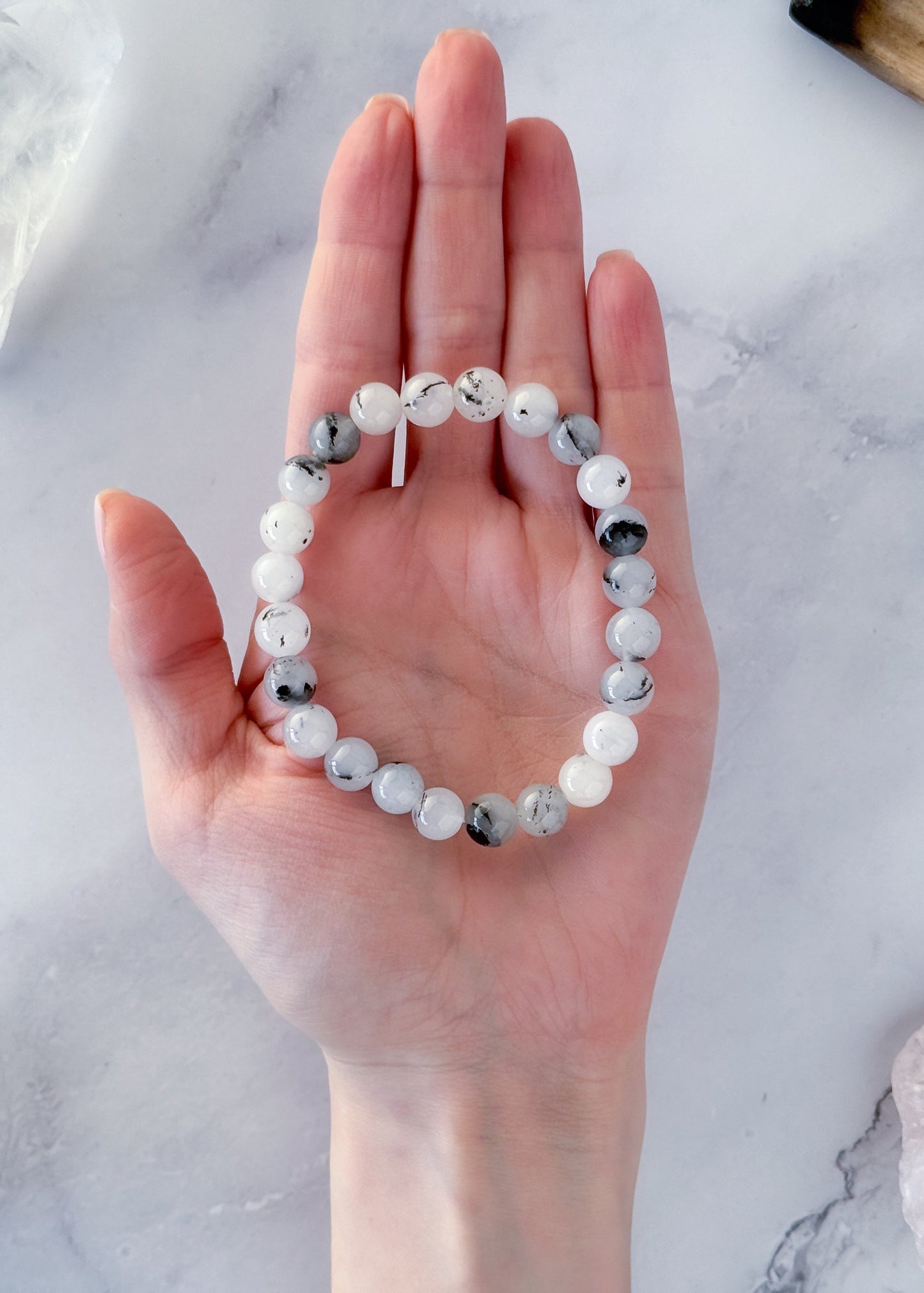 ✨ Pulsera de Cuarzo Turmalinizado 🌟 Protección & Equilibrio 🖤