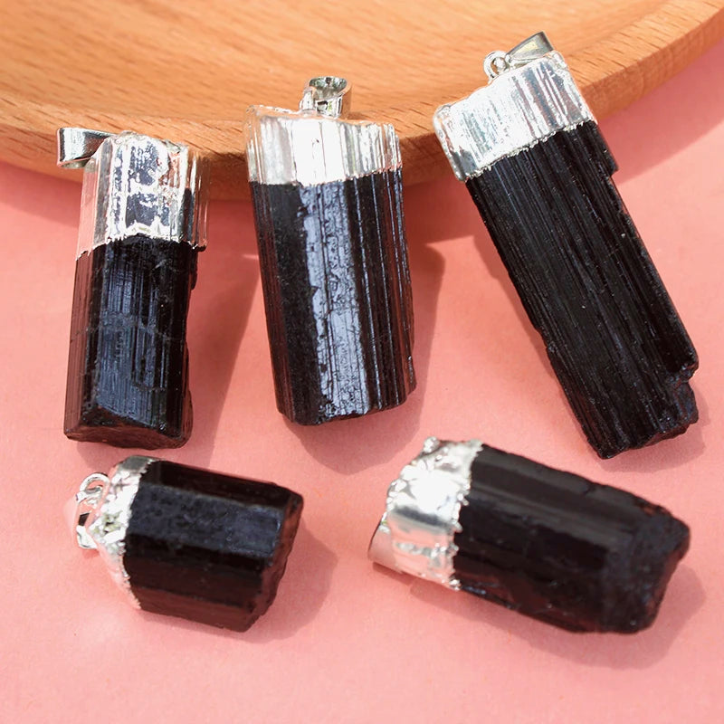 Dije de Turmalina Negra Natural