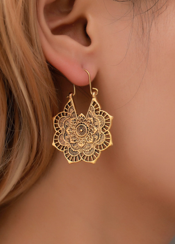 Pendientes Mandala Solar
