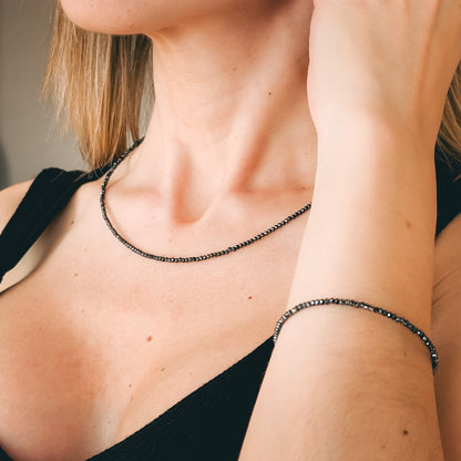 Pack Espinela Facetada   pulsera + collar🌟