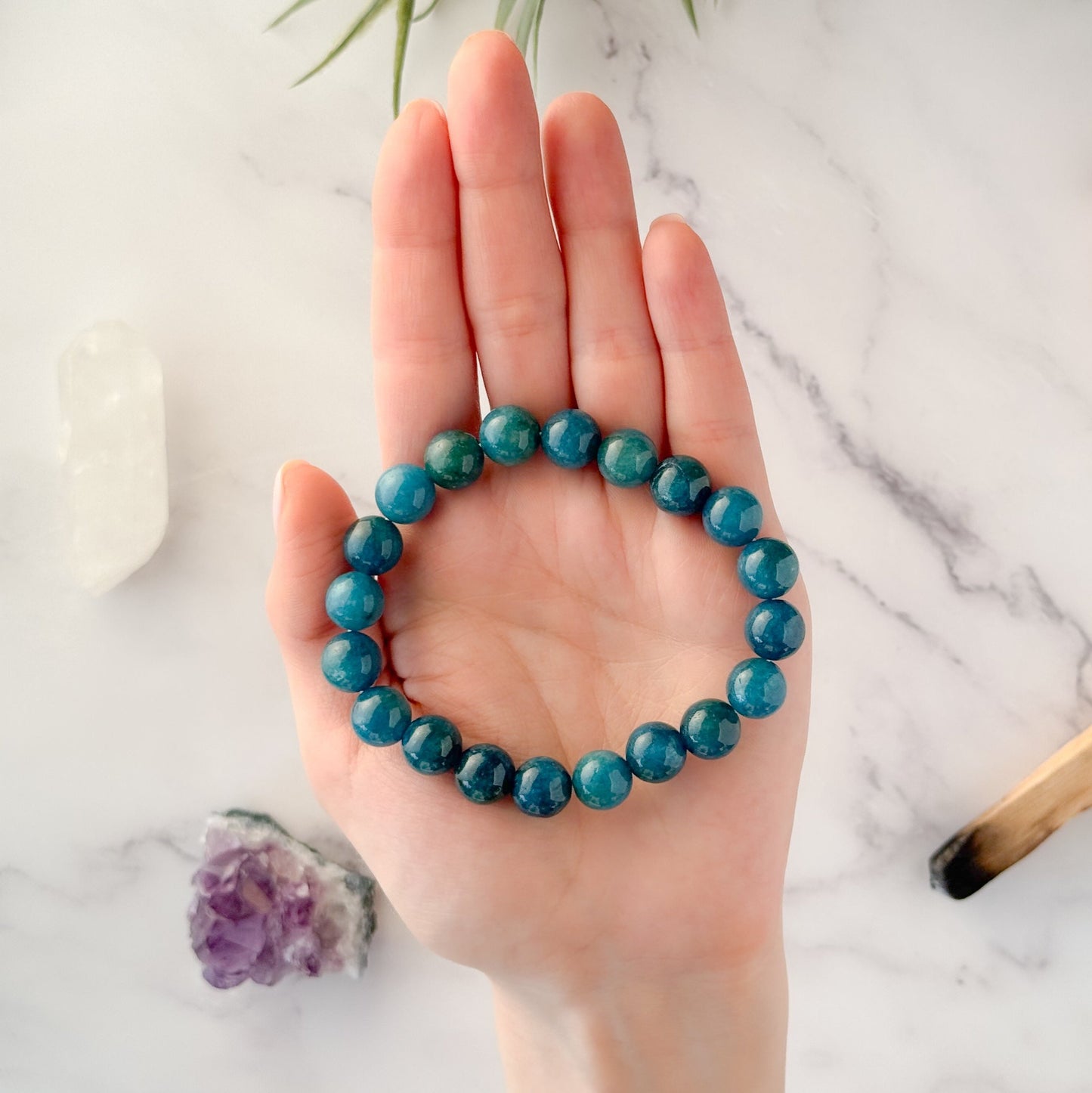 🌊 Pulsera de Apatita Azul: Claridad y Energía Positiva 🌊