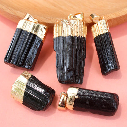 Dije de Turmalina Negra Natural