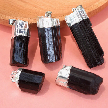 Dije de Turmalina Negra Natural