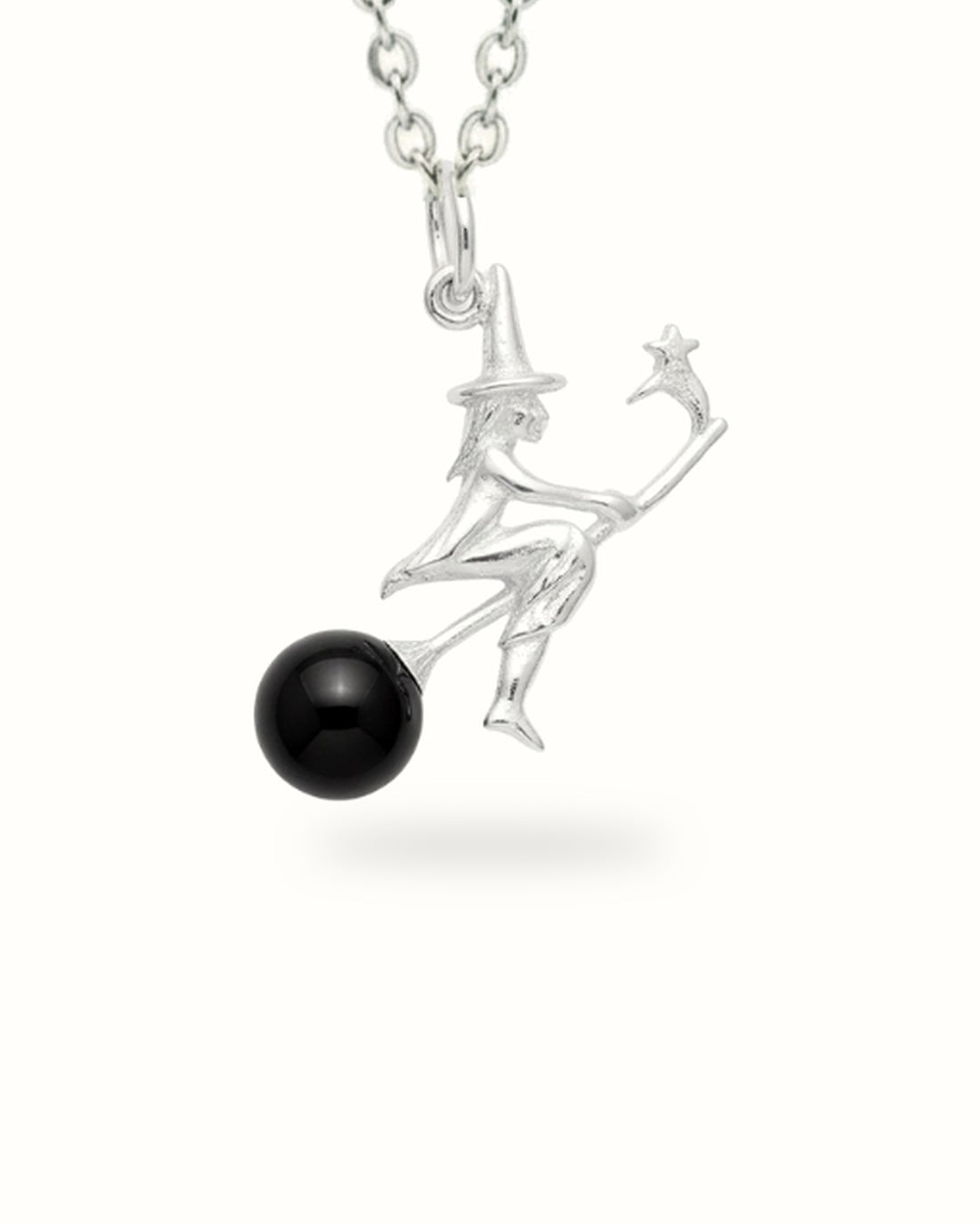 Colgante Brujita con Obsidiana en plata 925, FENNTA